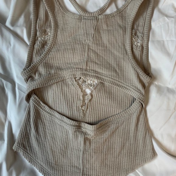 FREE PEOPLE Laced Open-Back Top Size XS - Picture 3 of 3